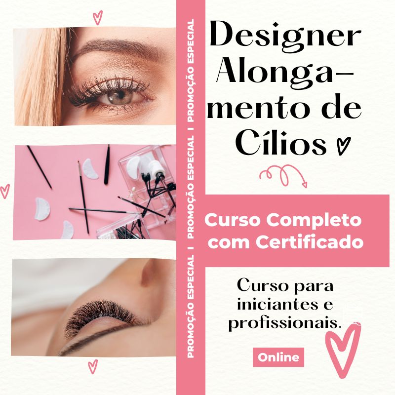 Curso de Alongamento de Cílios - Cursos Grátis